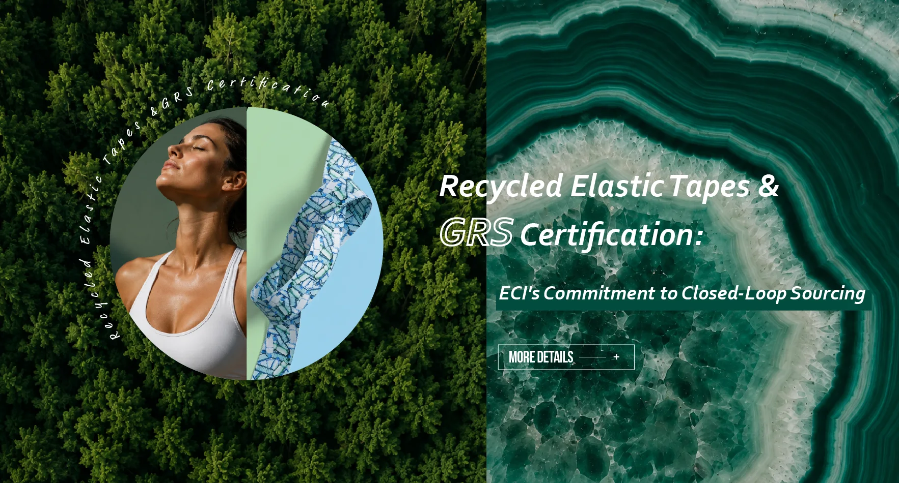 ECI recycled elastic tapes and GRS certification