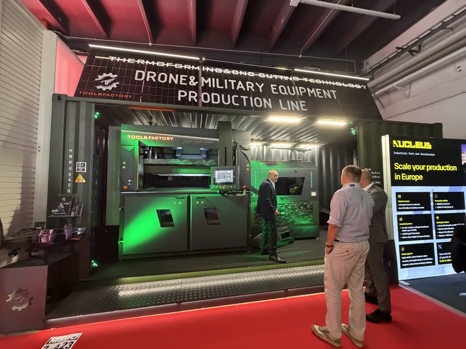 Containerised drone production line by Tools Factory
